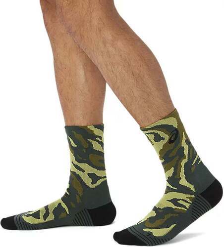 ASICS-Asics Color Camo Run Crew Sock Rain Forest Cactus Glow Yellow-2