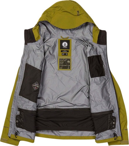 VOLCOM-Veste Gore Tex Arthur Proshell Moss-2