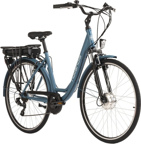Hollandia-Vélo de ville électrique femme Hollandia Lido gris-image-1