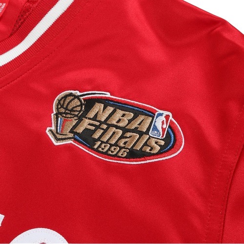 Mitchell & Ness-Mitchell & Ness Sideline Pull Over Satin Veste Chicago Bulls-2