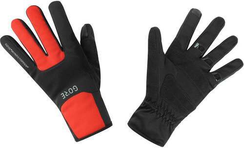 GORE-Gore Wear M Gore Windstopper Thermo Gloves Black Fireball-image-1