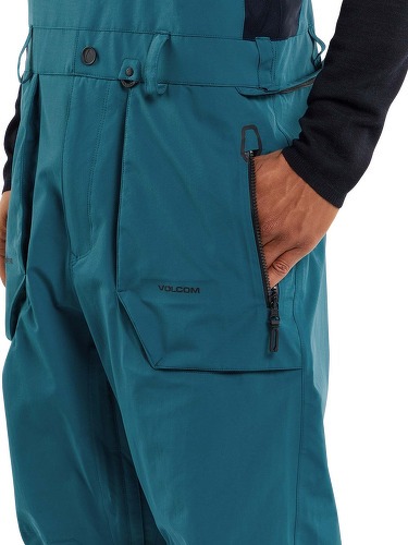 VOLCOM-Salopette Gore Tex Rain Blue-2