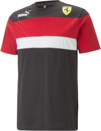 PUMA-T-shirt Rouge/Noire Homme Puma Ferrari Race-image-1