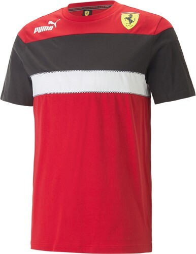 PUMA-T-shirt Noire/Rouge Homme Puma Ferrari Race-image-1