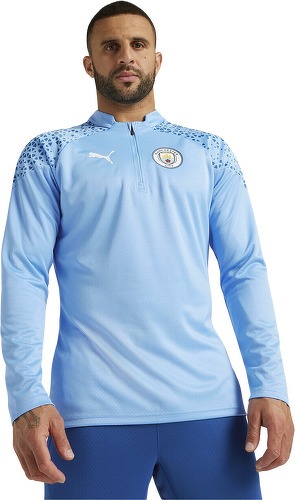 PUMA-Veste D'Entrainement Zippé Manchester City 2023/24-2