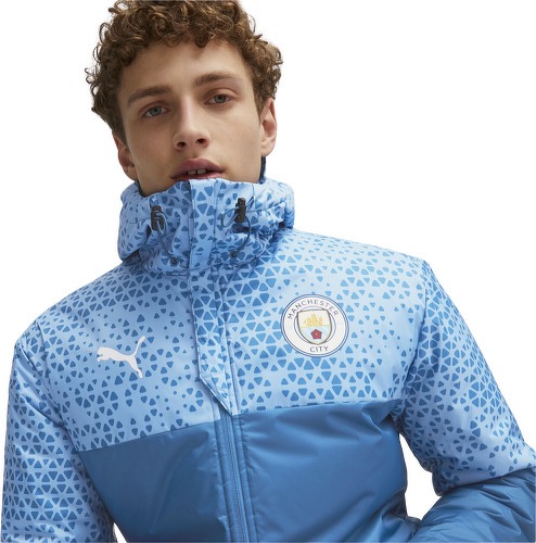 PUMA-Veste d’hiver de football à imprimé Manchester City-3