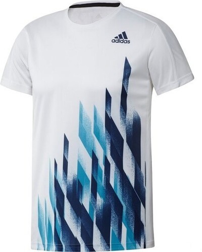 adidas-Tshirt Adidas Graphic Blanc/Bleu-image-1