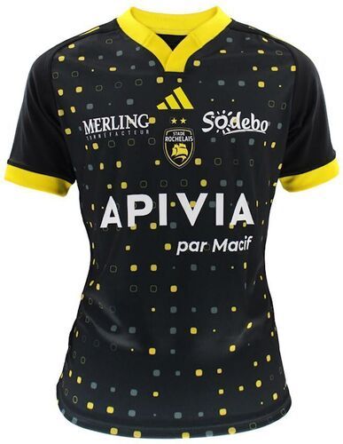 adidas Performance-MAILLOT RUGBY ENFANT STADE ROCHELAIS DOMICILE 23/24 - ADIDAS-0