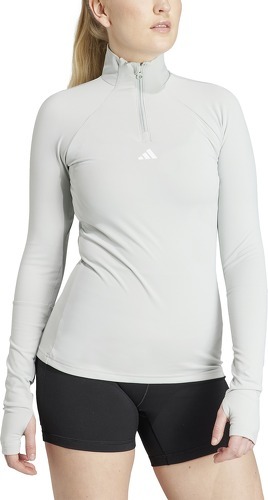 adidas Performance-Haut d'entraînement à manches longues et zip 1/4 Techfit COLD.RDY-3