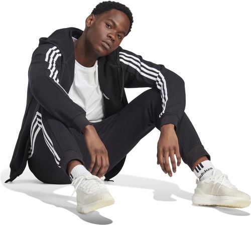 adidas Sportswear-Pantalon fuselé à 3 bandes en molleton Essentials-2