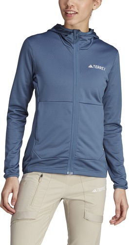 adidas Performance-Giacca Con Cappuccio Fleece Leggera Terrex Xperior-4