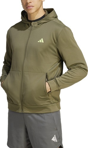 adidas Performance-Veste à capuche zippée Train Essentials Seasonal Training-2