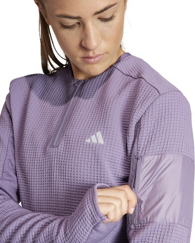 adidas Performance-Sweat-shirt de running demi-zip Ultimate Conquer the Elements COLD.RDY-4