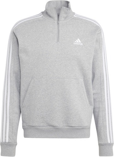 adidas Sportswear-Sweat-shirt molleton zip 1/4 3 bandes Essentials-3