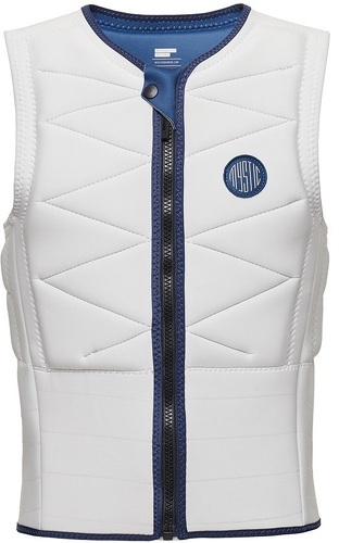 Mystic-Mystic Hommes Outlaw Front Zip Impact Vest - Off Whi-0