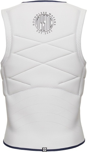 Mystic-Mystic Hommes Outlaw Front Zip Impact Vest - Off Whi-1