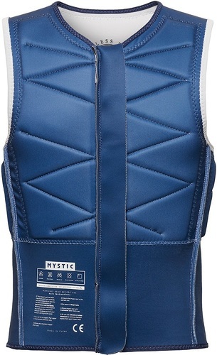 Mystic-Mystic Hommes Outlaw Front Zip Impact Vest - Off Whi-2