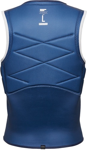 Mystic-Mystic Hommes Outlaw Front Zip Impact Vest - Off Whi-3