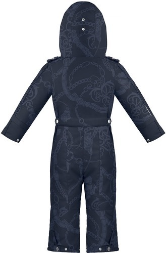 POIVRE BLANC-Combinaison Poivre Blanc Embo Overall 2330 Embo Oxford Blue Fille-1
