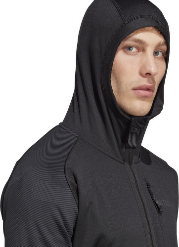 adidas Performance-Veste de randonnée à capuche en molleton Terrex Tech Flooce-2