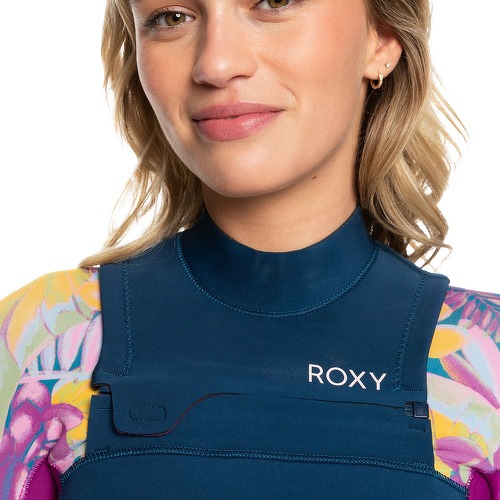 ROXY-2024 Roxy Femmes Swell Series 4/3mm GBS Chest Zip Combinaison Néoprène-3