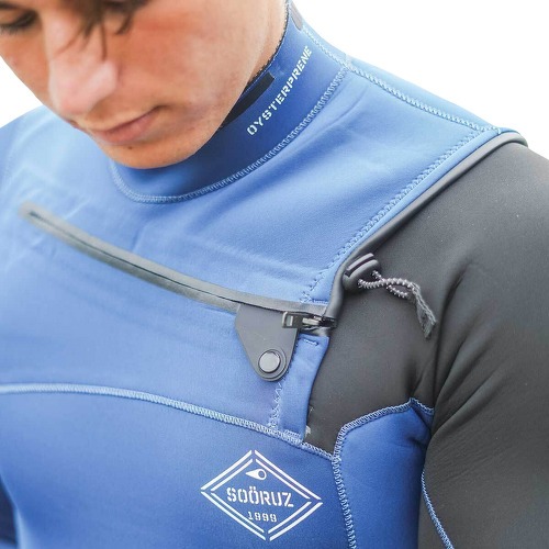 Soöruz Surfwear-Combinaison FIGHTER 3/2mm  - OYSTERPRENE Chest-zip-4