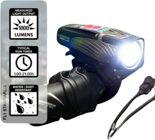 NiteRider-Éclairage  avant vélo NiteRider USB lumina pro 1000-4
