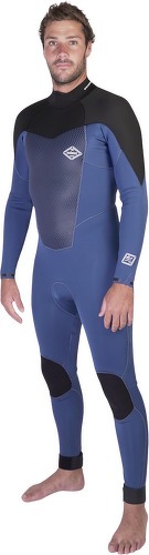 Soöruz Surfwear-Combinaison FIGHTER 4/3mm - OYSTERPRENE Back-zip-1