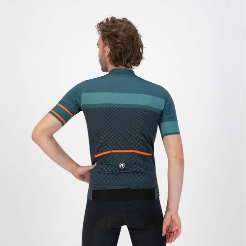 Rogelli-Maillot Manches Courtes Velo Block - Homme - Vert/Orange-3