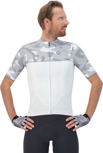 Rogelli-Maillot Manches Courtes Velo Camo - Homme - Blanc/Gris-2