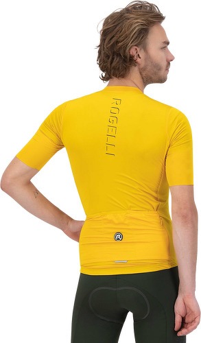 Rogelli-Maillot Manches Courtes Velo Distance - Homme - Jaune-3
