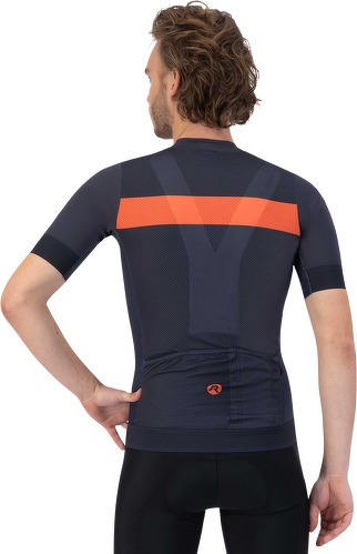 Rogelli-Maillot Manches Courtes Velo Prime - Homme - Bleu/Orange-3