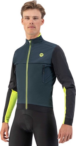 Rogelli-Veste Velo Manches Longues Hiver Cadence - Homme - Bleu/Noir/Fluor-2