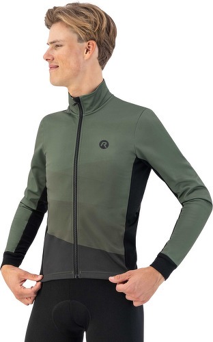 Rogelli-Veste Velo Manches Longues Hiver Tarax - Homme - Vert militaire-2