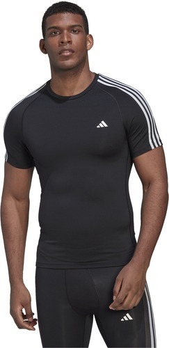 adidas Performance-T-shirt d'entraînement Techfit 3-Stripes-2