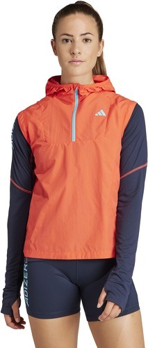 adidas Performance-Veste de running sans manches demi-zip Adizero-1