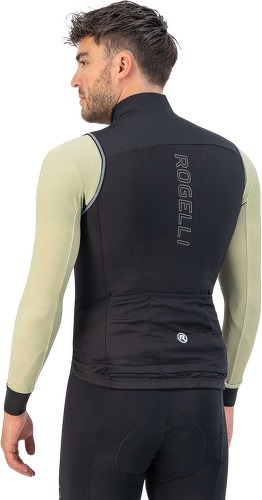 Rogelli-Gilet Coupe-Vent Velo Essential - Homme - Noir-3