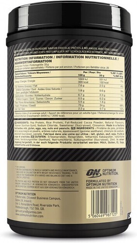 Optimum Nutrition-Gold Standard 100% Plant (684g) [CHOCOLAT]-1