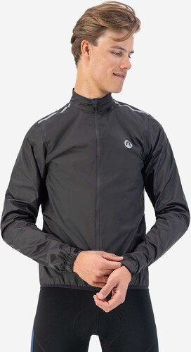 Rogelli-Veste Velo Manches Longues Pluie Vent Core - Homme - Noir-2