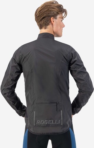 Rogelli-Veste Velo Manches Longues Pluie Vent Core - Homme - Noir-3