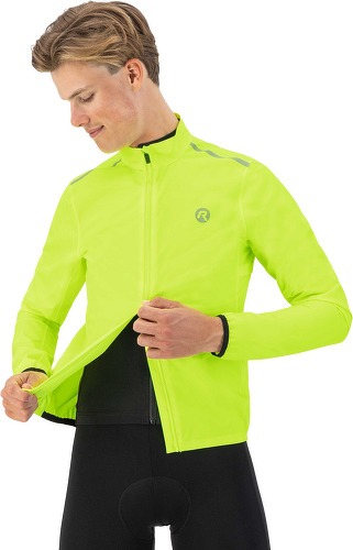 Rogelli-Veste Velo Manches Longues Pluie Vent Distance - Homme - Jaune-4