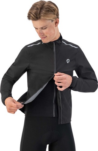 Rogelli-Veste Velo Manches Longues Pluie Vent Distance - Homme - Noir-4