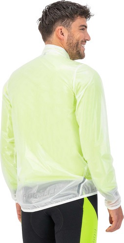 Rogelli-Veste Velo Manches Longues Pluie Vent Emergency - Homme - Blanc-3