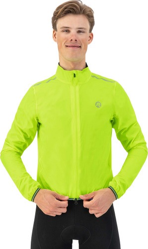 Rogelli-Veste Velo Manches Longues Pluie Vent Essential - Homme - Jaune-2