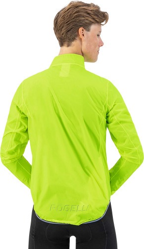 Rogelli-Veste Velo Manches Longues Pluie Vent Essential - Homme - Jaune-3