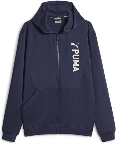 PUMA-Hoodie En Double Maille Avec Fermeture Éclair Intégrale Puma Fit-0