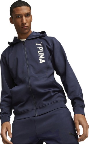 PUMA-Hoodie En Double Maille Avec Fermeture Éclair Intégrale Puma Fit-2