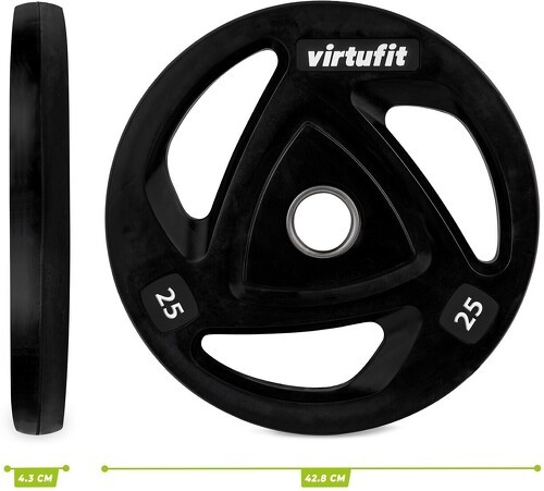 VirtuFit-Virtufit Olympische Rubberen Halterschijf 25 Kg-3