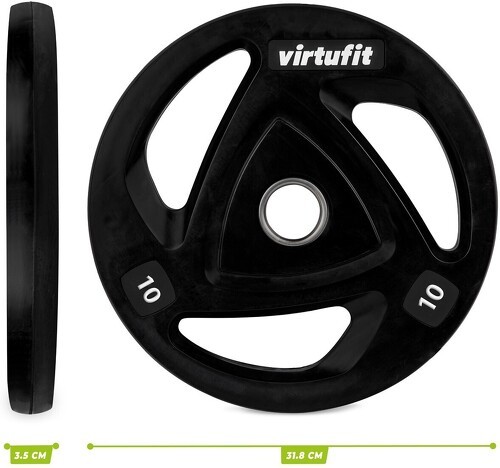 VirtuFit-Virtufit Olympische Rubberen Halterschijf 10 Kg-1