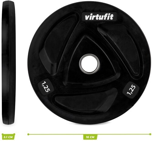VirtuFit-Virtufit Olympische Rubberen Halterschijf 1.25 Kg-3